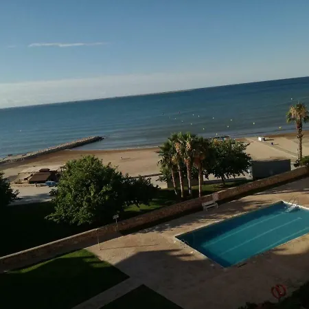Atico Primer Linea De Mar Con Piscina En Ebrehogar Sant Carlos de la Ràpita Exterior foto